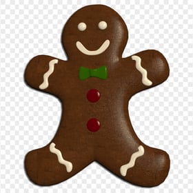 Dark Chocolate Gingerbread Man PNG Image