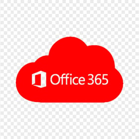Microsoft Office 365 Cloud Red Icon