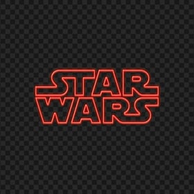 Red Neon Logo Star Wars PNG