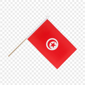 HD Tunisia Paper Small Flag Pole PNG