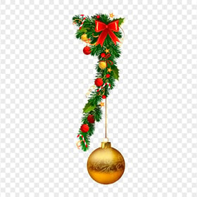 Decorated Christmas Garland FREE PNG