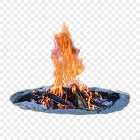 HD Real Camp Fire Bonfire With Fire PNG