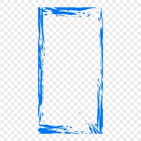 HD Blue Grunge Vertical Frame Transparent PNG