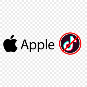 Apple TikTok Ban Illustration Image PNG