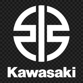 Kawasaki Motorcycle White Logo PNG Image