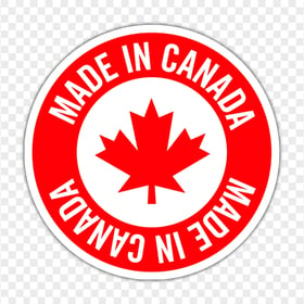 HD Round Made In Canada Label Icon Stickers PNG