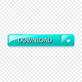 Blue Green Glossy Download Web Button Icon PNG