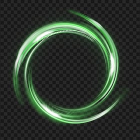 Green Light Circle Fantasy Portal Transparent PNG