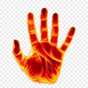 HD Burning Hand Fire Flame PNG