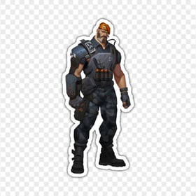 HD Brimstone Valorant Agent Character Stickers PNG