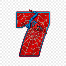 HD Spider Man Number Seven 7 PNG