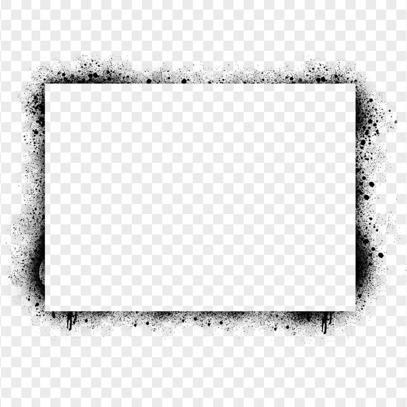 HD Black Grunge Frame Transparent Background | Citypng