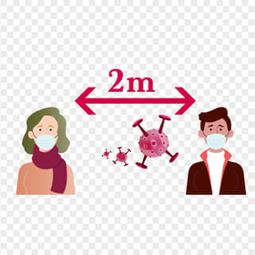 Vector Pandemic Safety Social Distance 2M Free