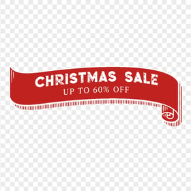 Christmas Sale Up To 60% OFF Label Ribbon HD PNG