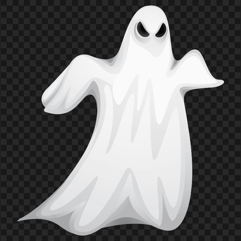 Halloween Illustration White Ghost HD PNG | Citypng