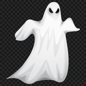 Halloween Illustration White Ghost HD PNG