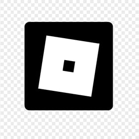 HD Roblox Square Black & White Symbol Sign Icon Logo PNG