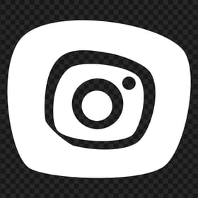 White Instagram Clipart Icon