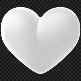 HD Beautiful White Heart Clipart PNG