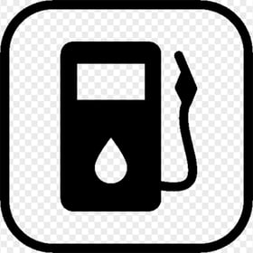 Fuel Gas Station Black Icon PNG Image