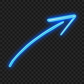 HD Blue Neon Line Arrow PNG