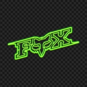 Transparent HD Fox Racing Green Neon Logo