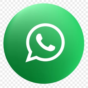 HD Round Circular Green Gradient Whatsapp Wa Icon PNG