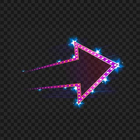 Pink Lighting Arrow Pointing Right HD PNG