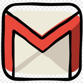 Gmail Envelope Hand Drawn Doodle Style Icon