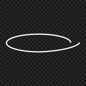 White Marker Sketch Oval Circle HD PNG
