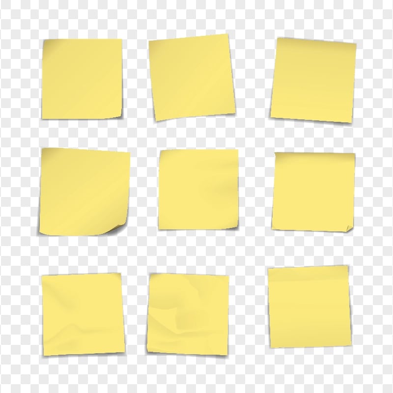 Yellow Sticky Notes PNG Image - PurePNG