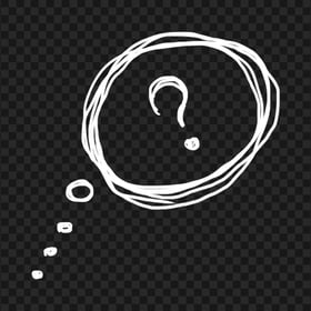HD PNG Sketch Drawing Speech Bubble Question Mark
