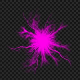 HD Pink Energy Ball Electric Lighting Effect PNG