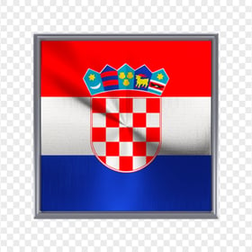 Croatia Square Framed Flag Icon