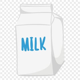 HD Milk Box Cartoon Clipart PNG