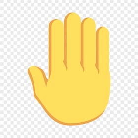 HD Stop Raised Hand Emoji PNG