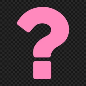 Pink Simple Question Symbol Icon HD PNG