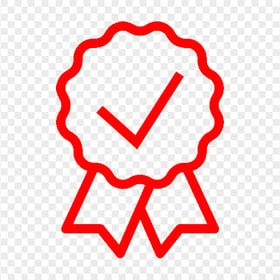 Warranty Ribbon Red Icon Logo Sign Label Badge PNG
