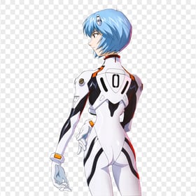 HD Rei Ayanami Back View Transparent PNG