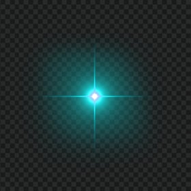 HD Blue Turquoise Shine Spark Star PNG