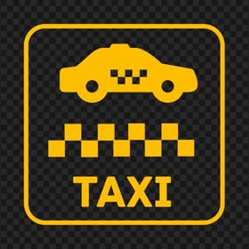 PNG Yellow Sign Logo Taxi Zone Icon