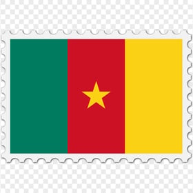 Cameroon Flag Postage Stamp Transparent PNG