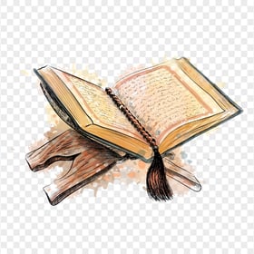 HD Watercolor قرآن Quran Islam Koran Book PNG