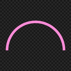 Pink Half Semi Circle Border Frame Transparent PNG