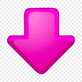 Down Arrow Downward Download Pink Button Icon PNG