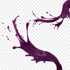 HD Purple Liquid Paint Splatter Splash PNG