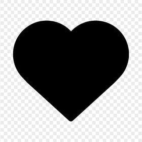 Black Like Heart Icon Silhouette PNG IMG