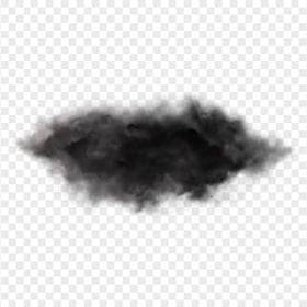 HD Real Black Cloud Transparent Background