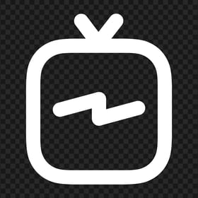 White IGTV Instagram Tv Logo Icon