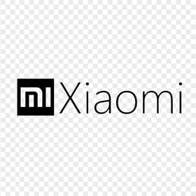 Black Xiaomi Xiomi Official Logo